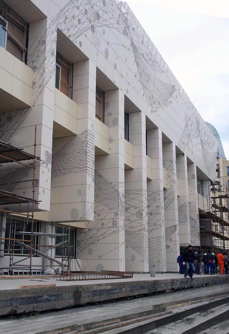 Baku sport hall - View of the main front