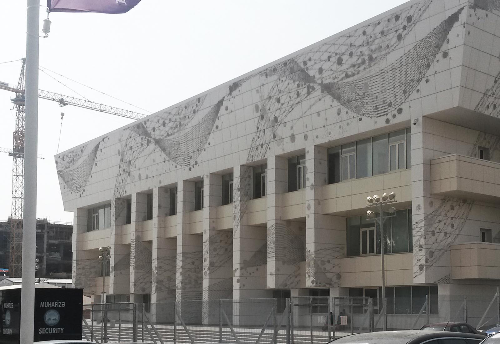 Baku sport hall - View of the entrance to the building