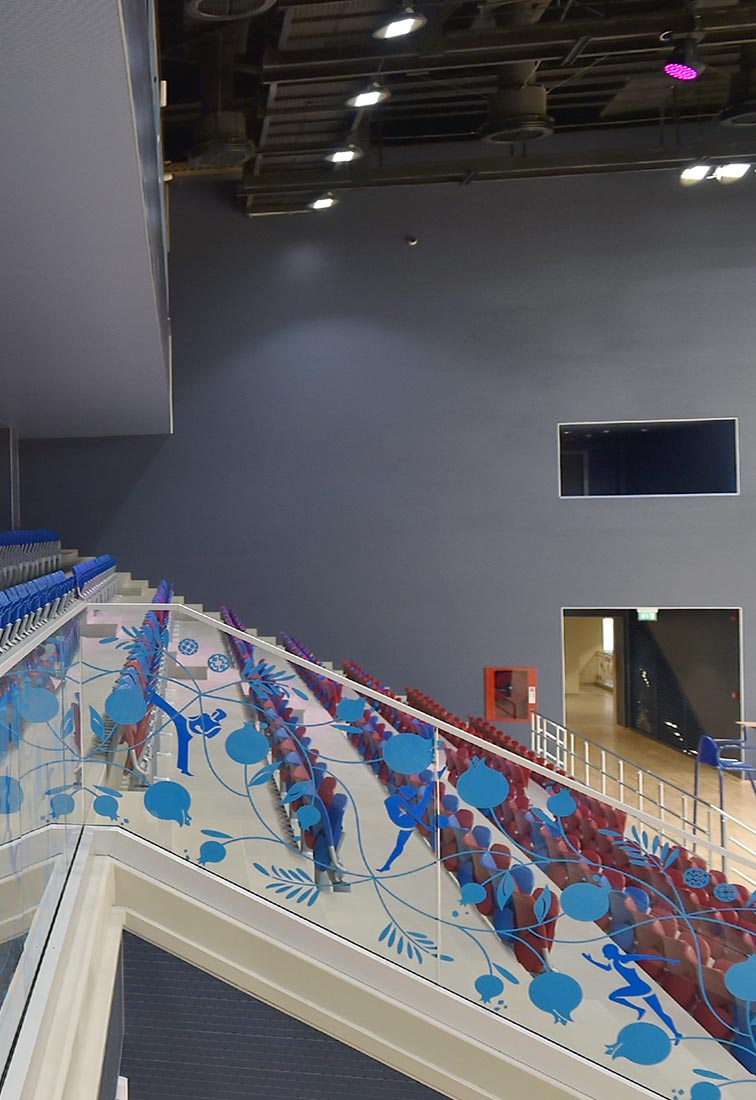 Baku sport hall - Details of the grandstands