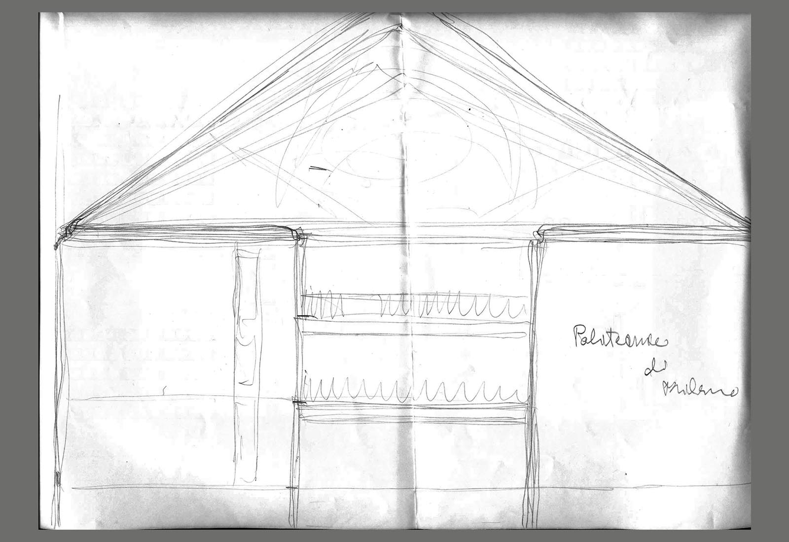 Building 25 Politecnico di Milano - Study of the south elevation