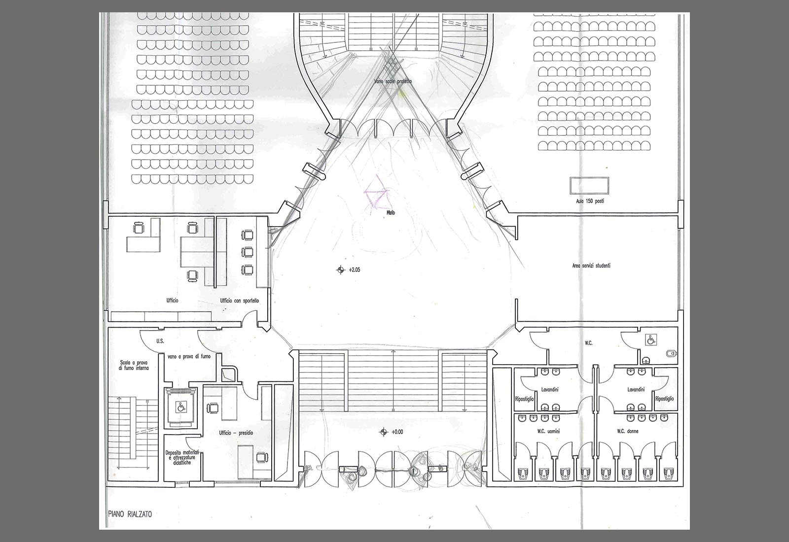 Building 25 Politecnico di Milano - Study of the entrance to the building