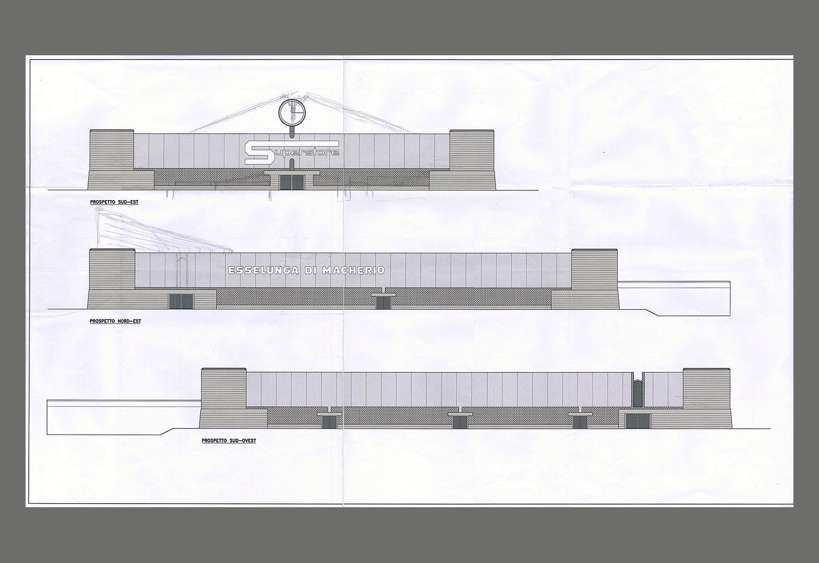 Esselunga Macherio - Composizione delle facciate
