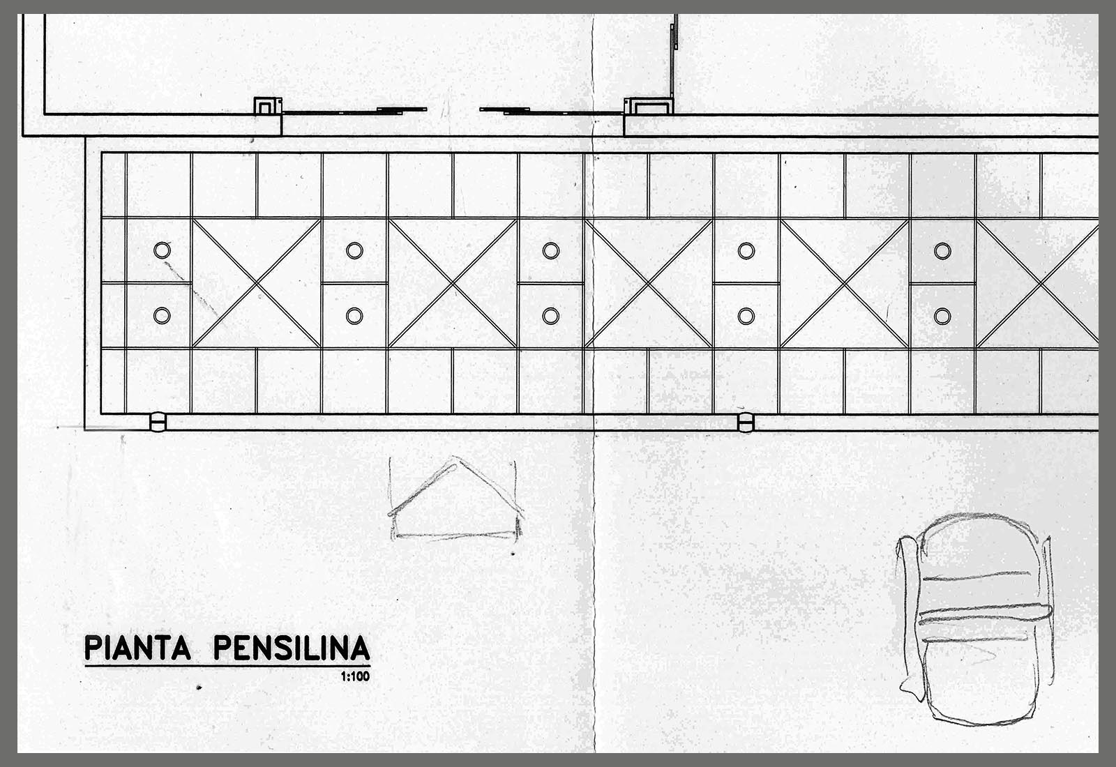 Esselunga mall Piacenza - Study of the dome and pillar