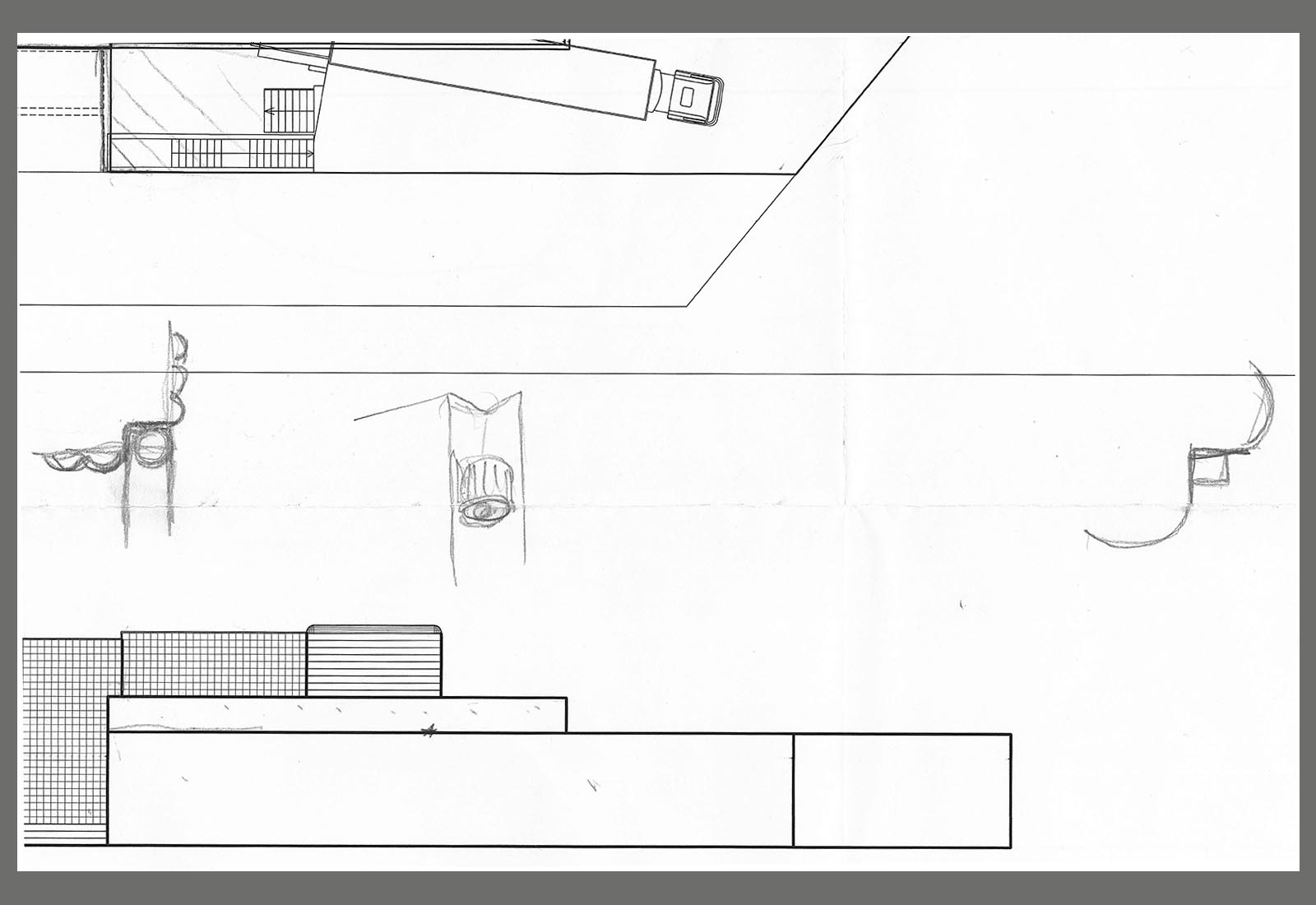 Esselunga mall Piacenza - Study for the corners of the building