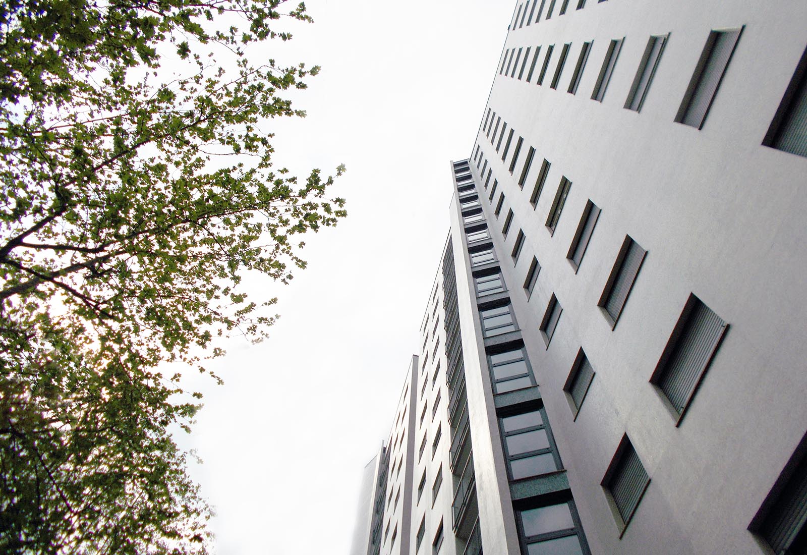 University residence in Corridoni street Milan - Detail of the facade of the tower A