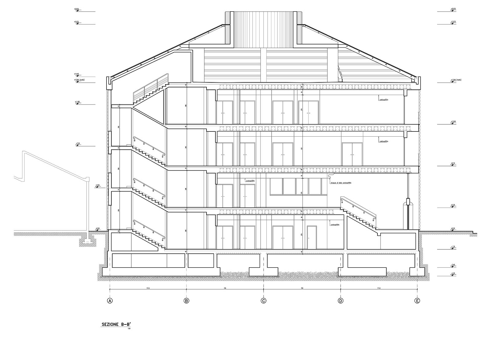 Edificio 25 Politecnico di Milano - Sezione