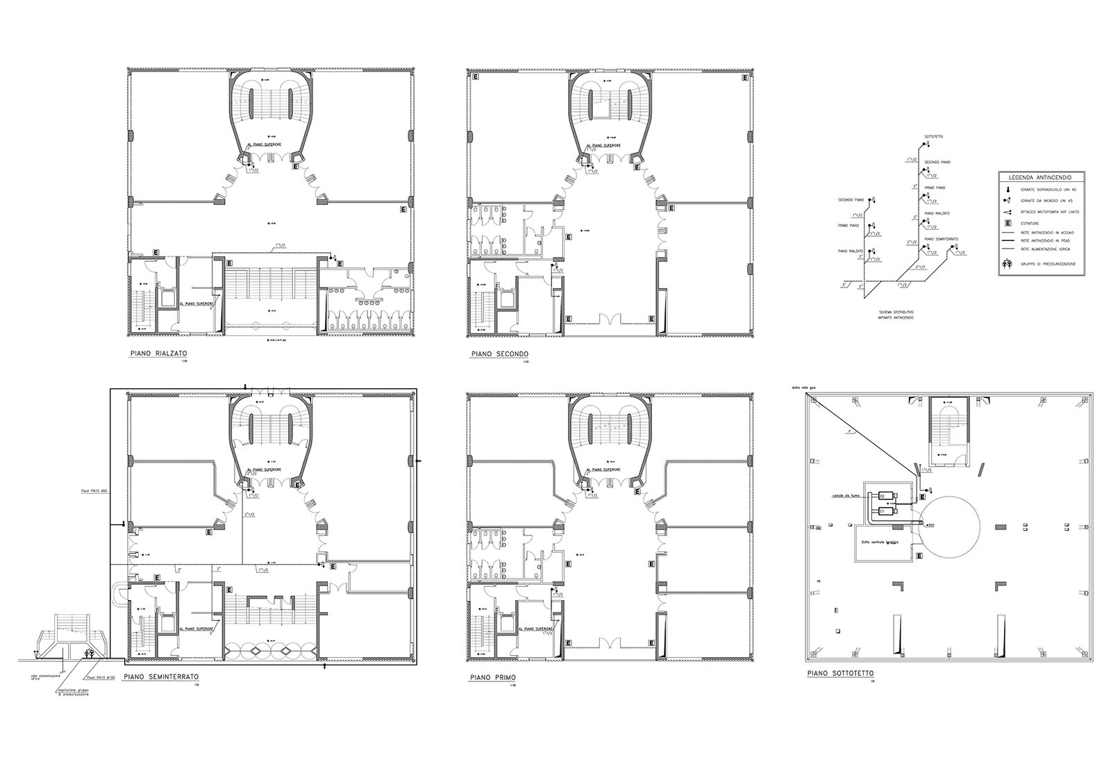 Building 25 Politecnico di Milano - Firefighting system