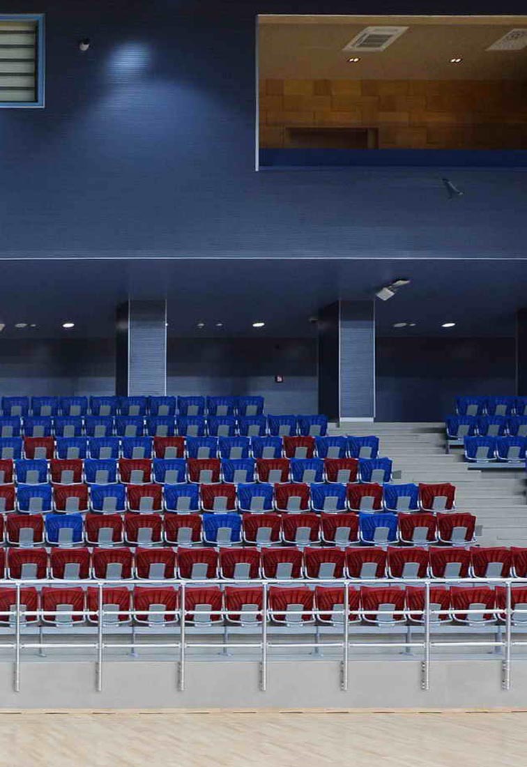 Baku sport hall - Detail of the grandstand