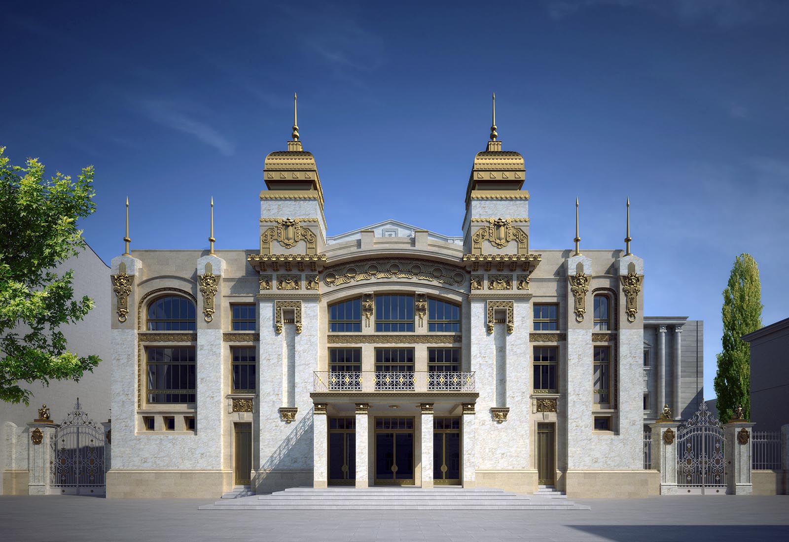 Baku Opera and Ballet Theatre - View from the south