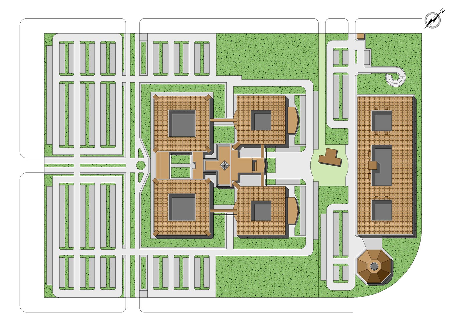 Office building in Santa Palomba Rome - Masterplan