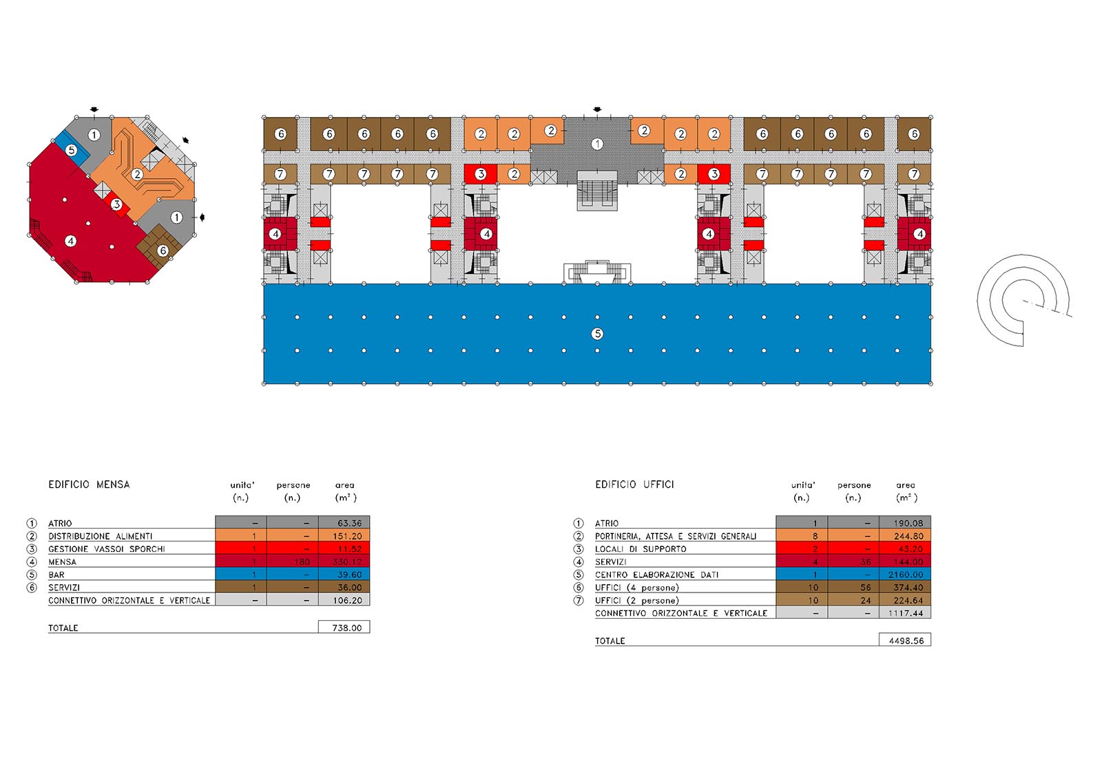 Office building in Santa Palomba Rome - Ground floor plan