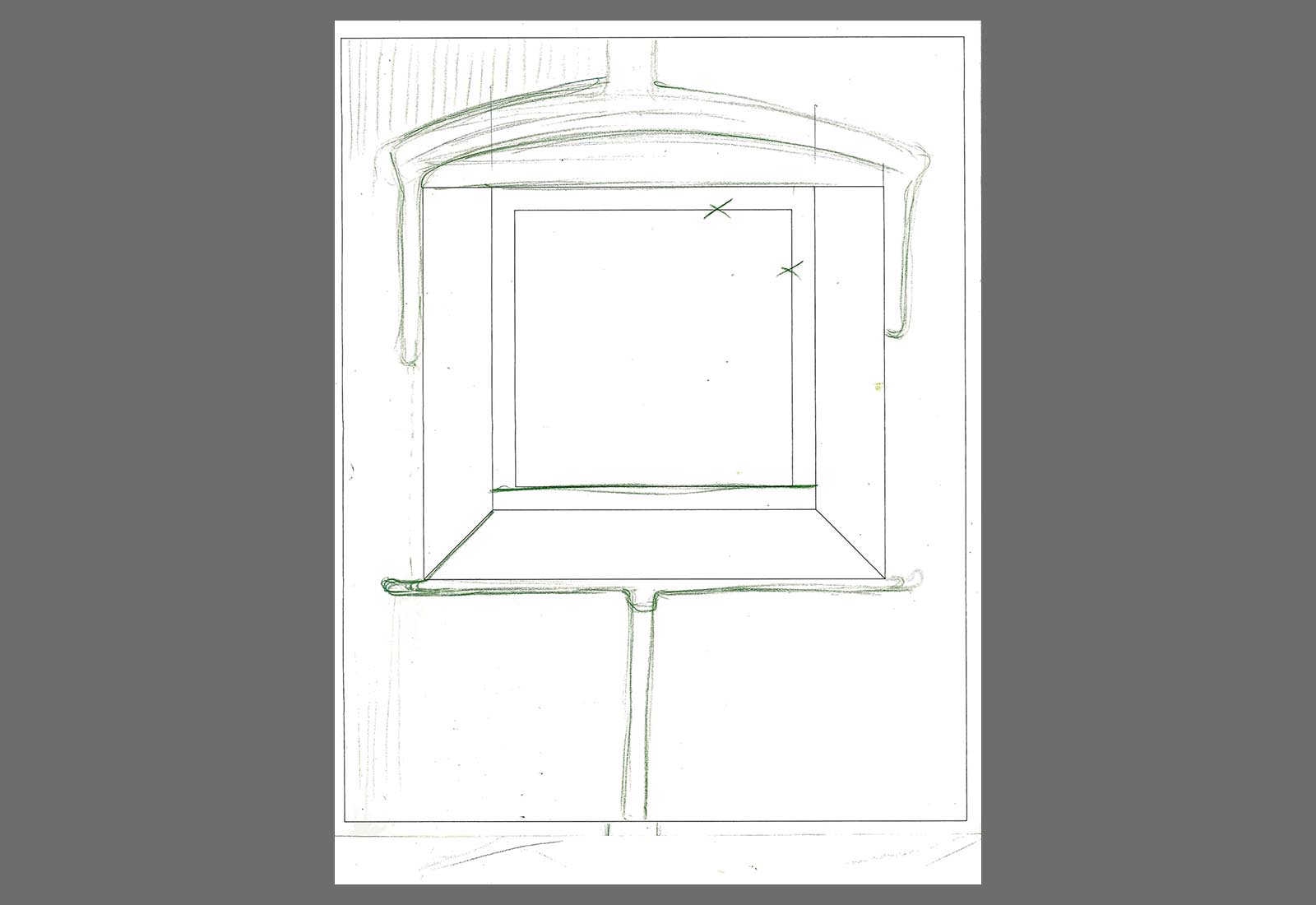 Telesoft building Naples - Sketch of the facade panel