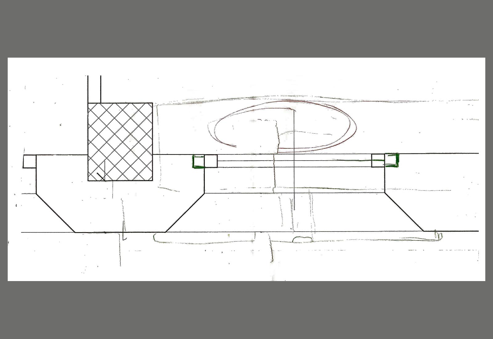 Telesoft building Naples - Sketch of the facade panel