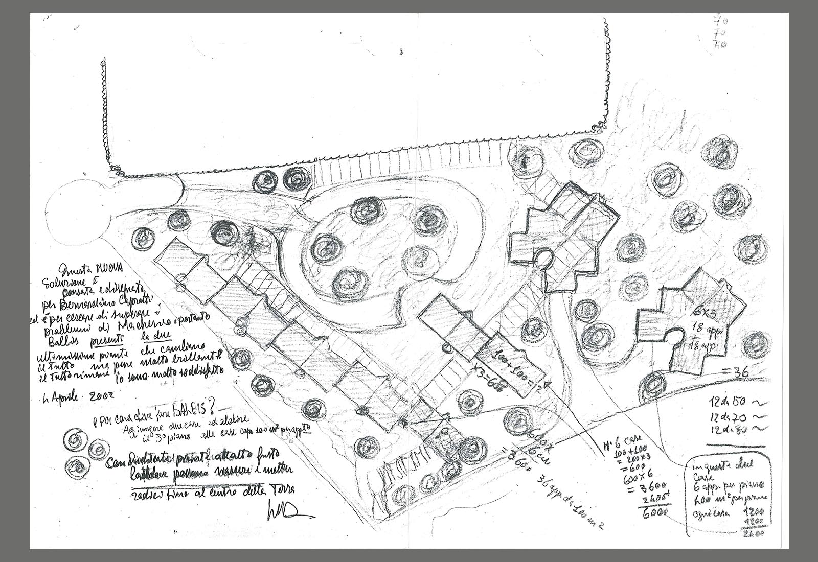 Residential ensemble in Macherio - Masterplan