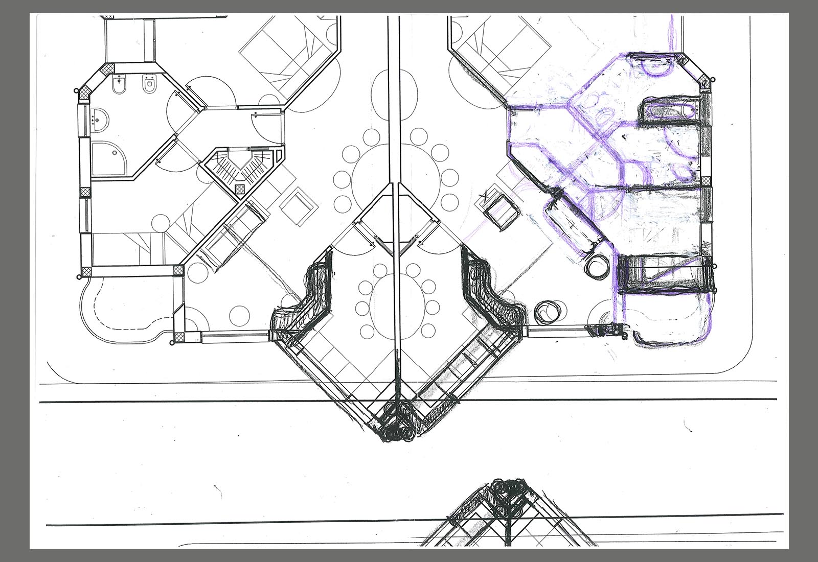 Residential ensemble in Macherio - Frog building plan scheme