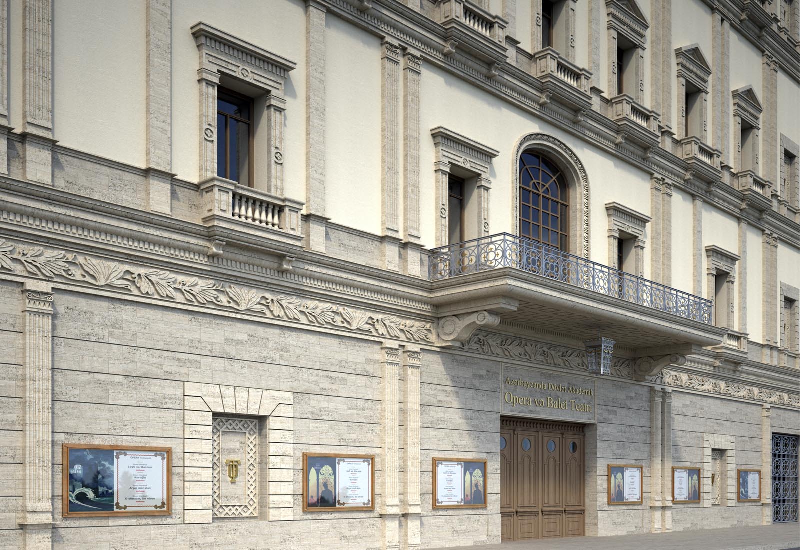 Baku Opera and Ballet Theatre - View from the north