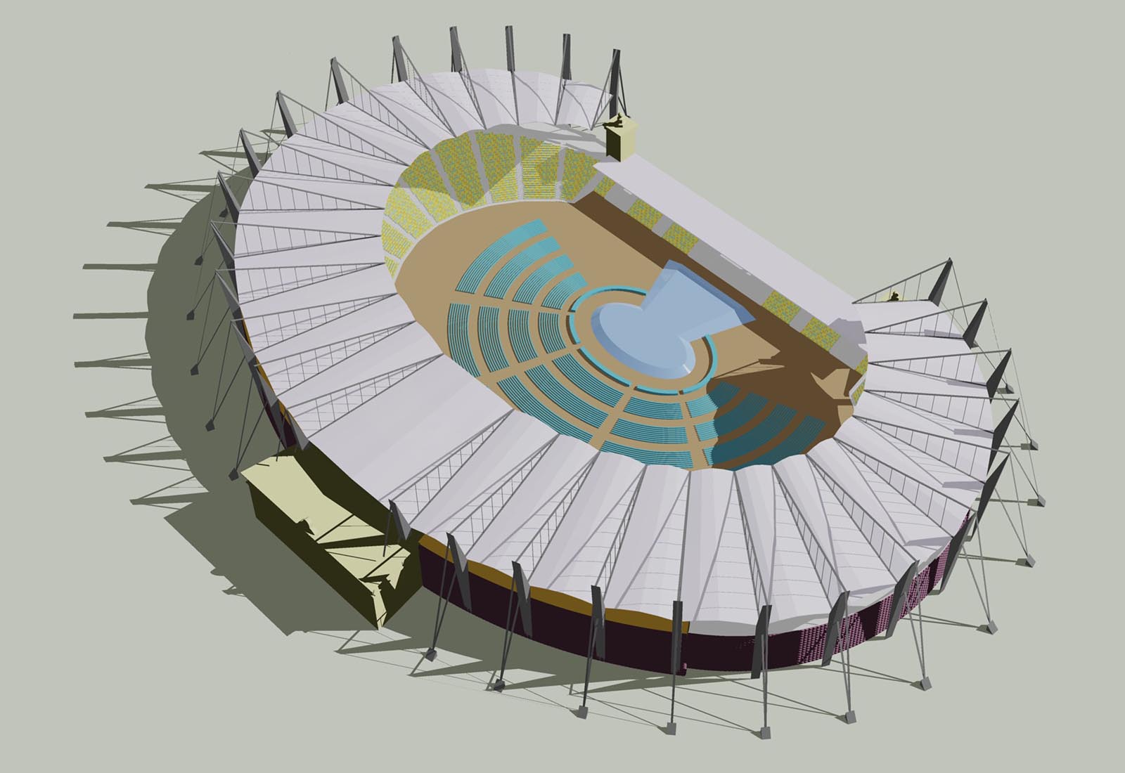 Stadio Tofik Bakhramov - La copertura definitiva