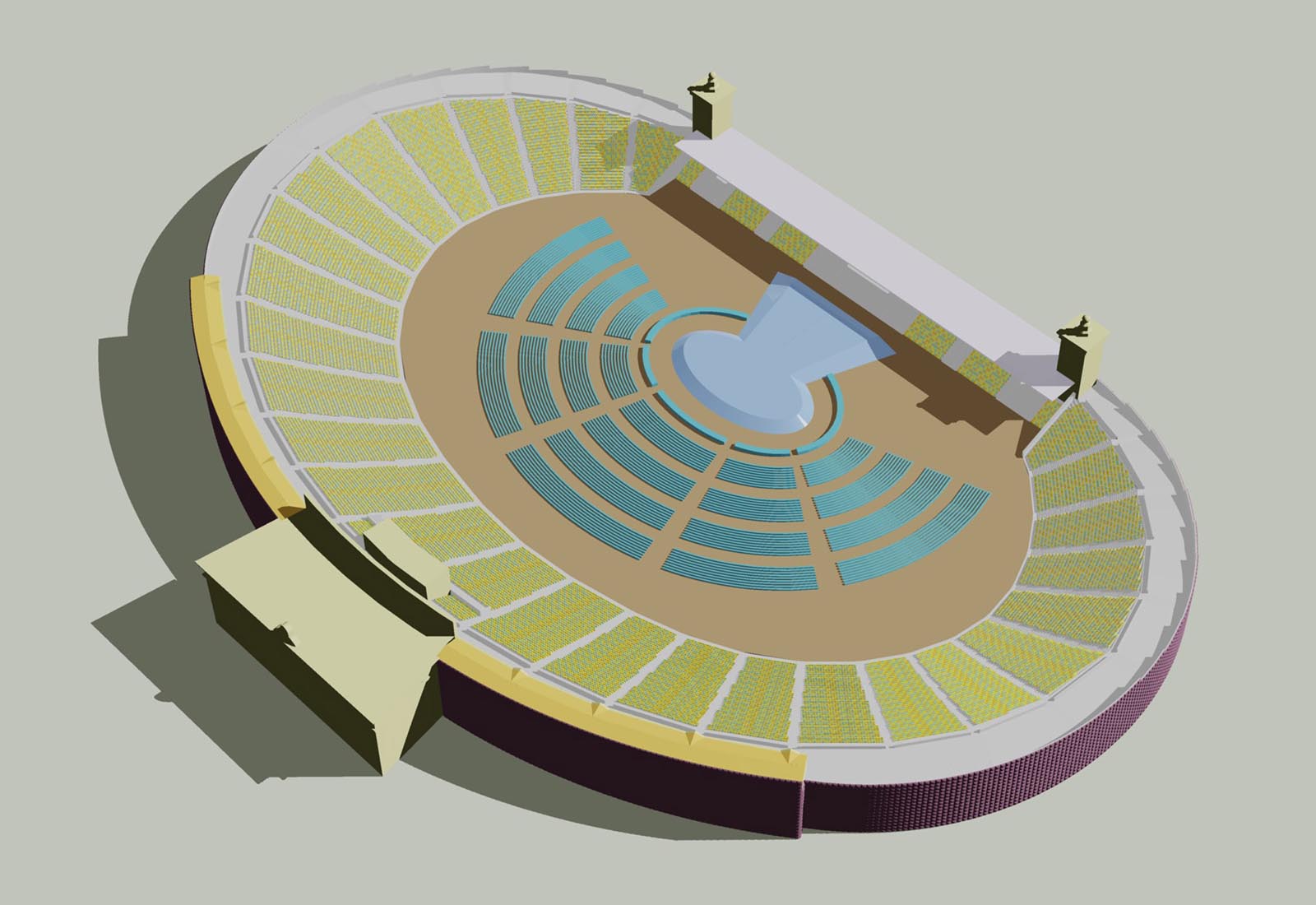 Stadio Tofik Bakhramov - Vista senza copertura