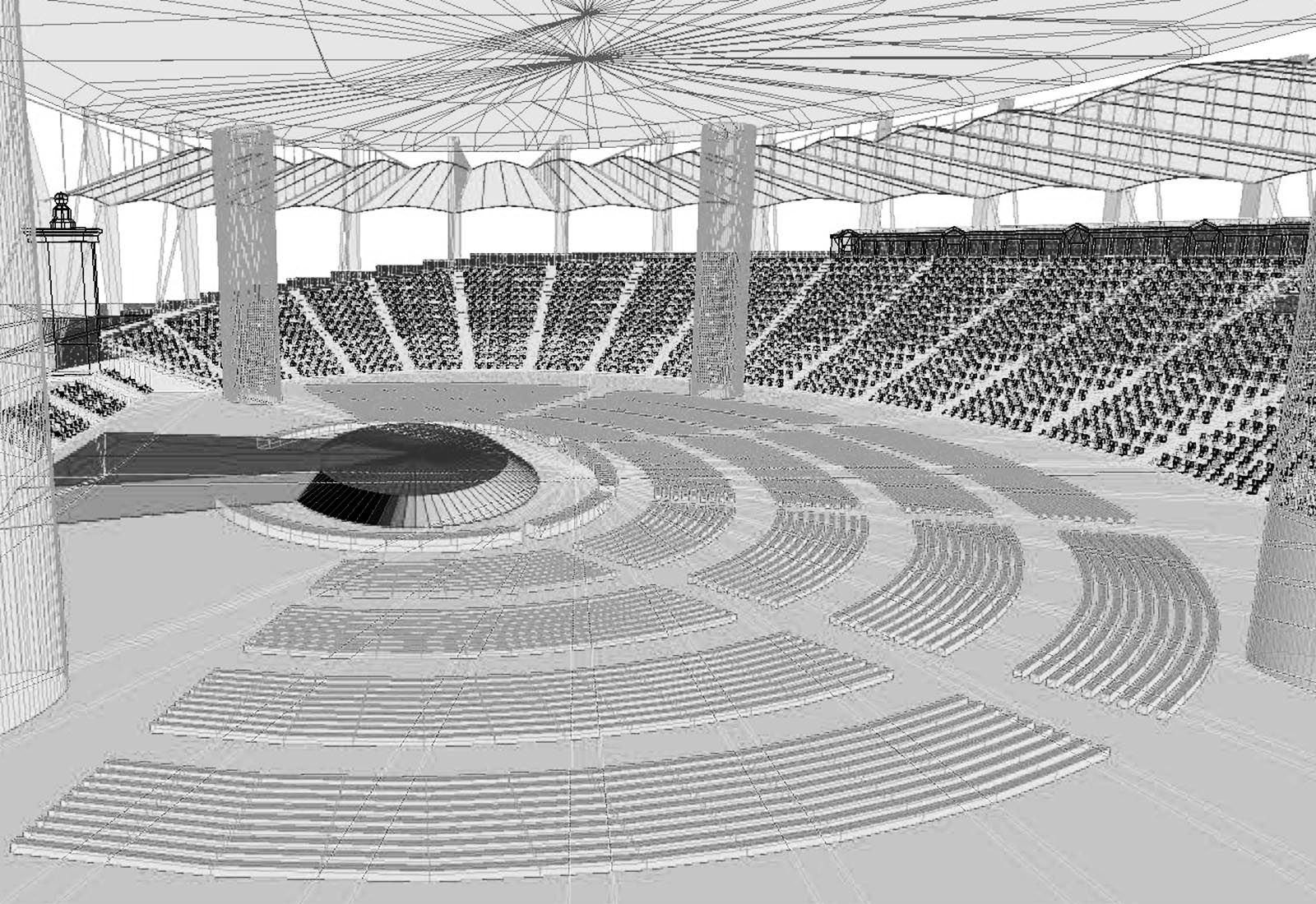 Tofik Bakhramov stadium - Sketch of the interior