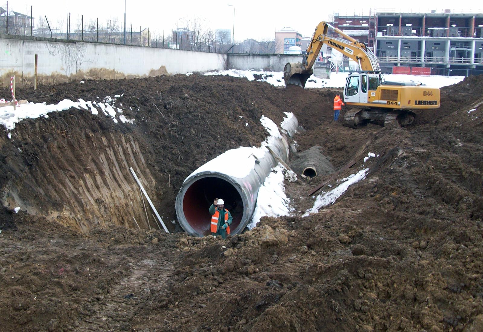 Urbanization works Adriano area Milan - The sewage