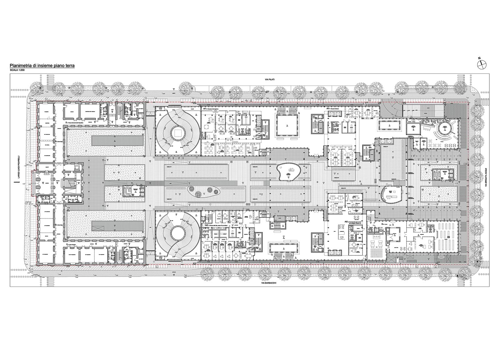 New courthouse in Trento - General plan