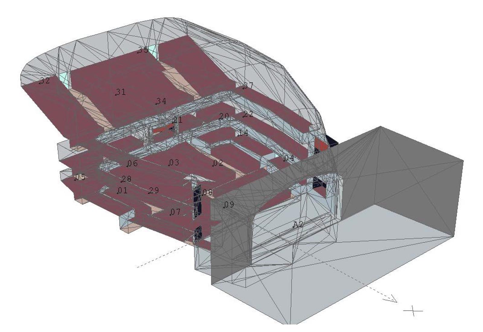 Baku Opera and Ballet Theatre - Modellazione acustica della sala