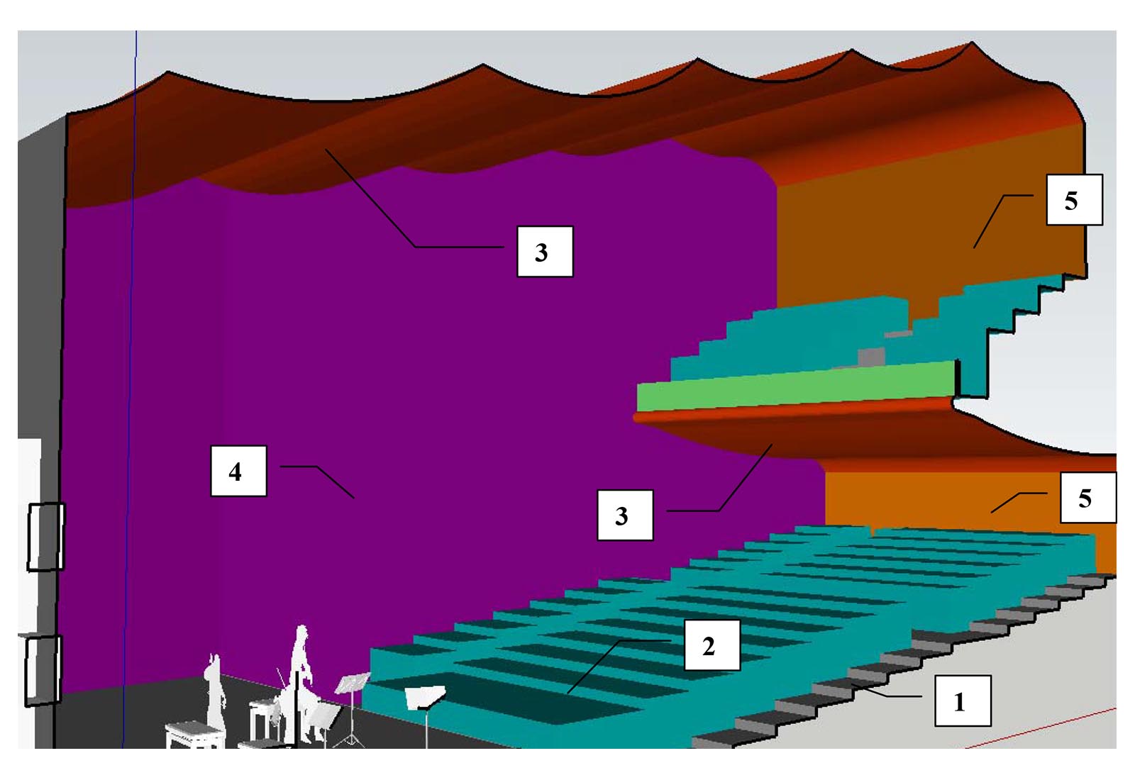 Baku Opera and Ballet Theatre - Modellazione acustica dell'auditorium