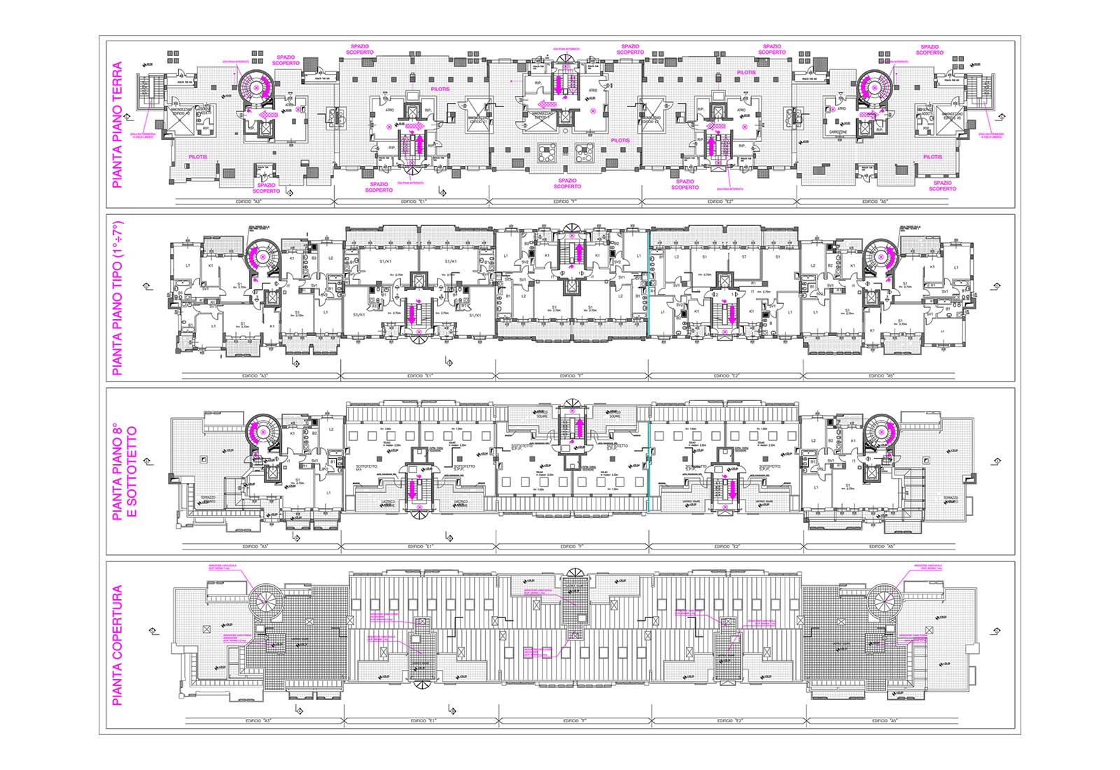 Residential ensemble Grazioli in Milan - Fire protection project