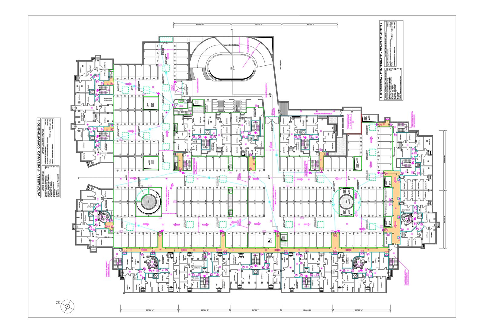 Residential ensemble Grazioli in Milan - Fire protection project