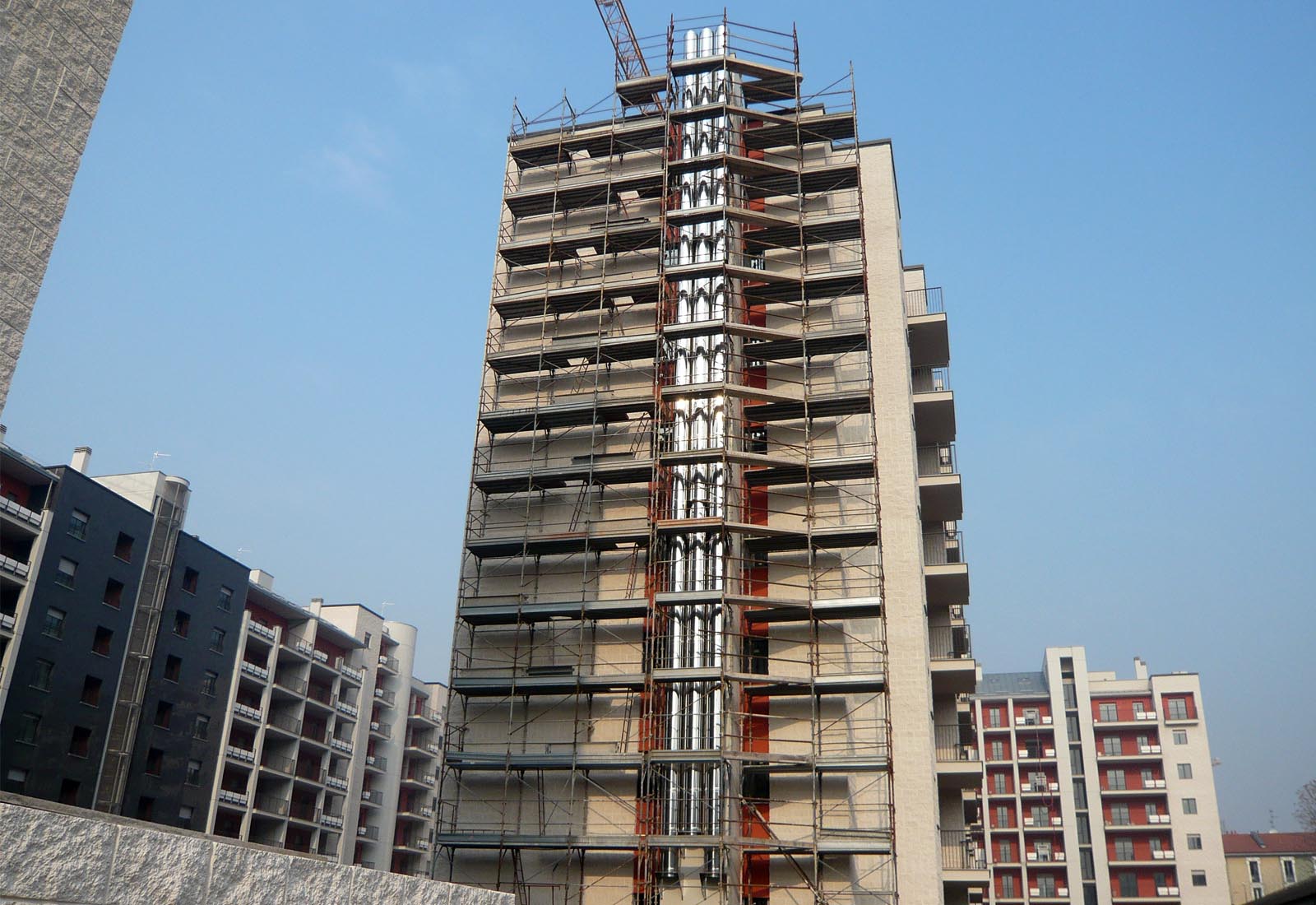 Residential ensemble Grazioli in Milan - The chimney