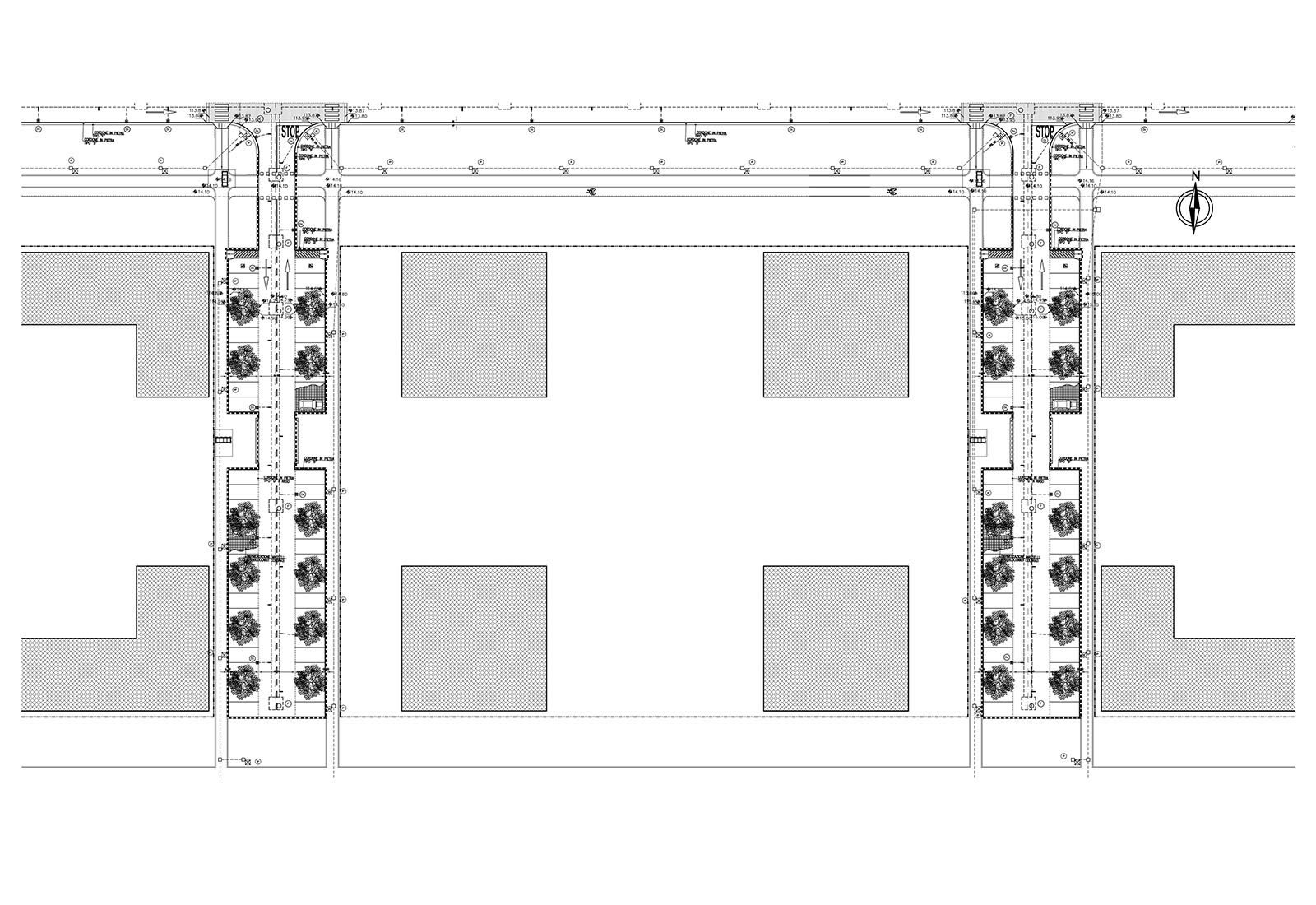 Parking lots in the ex OM area Milan - The parking lots design of the north quadrant