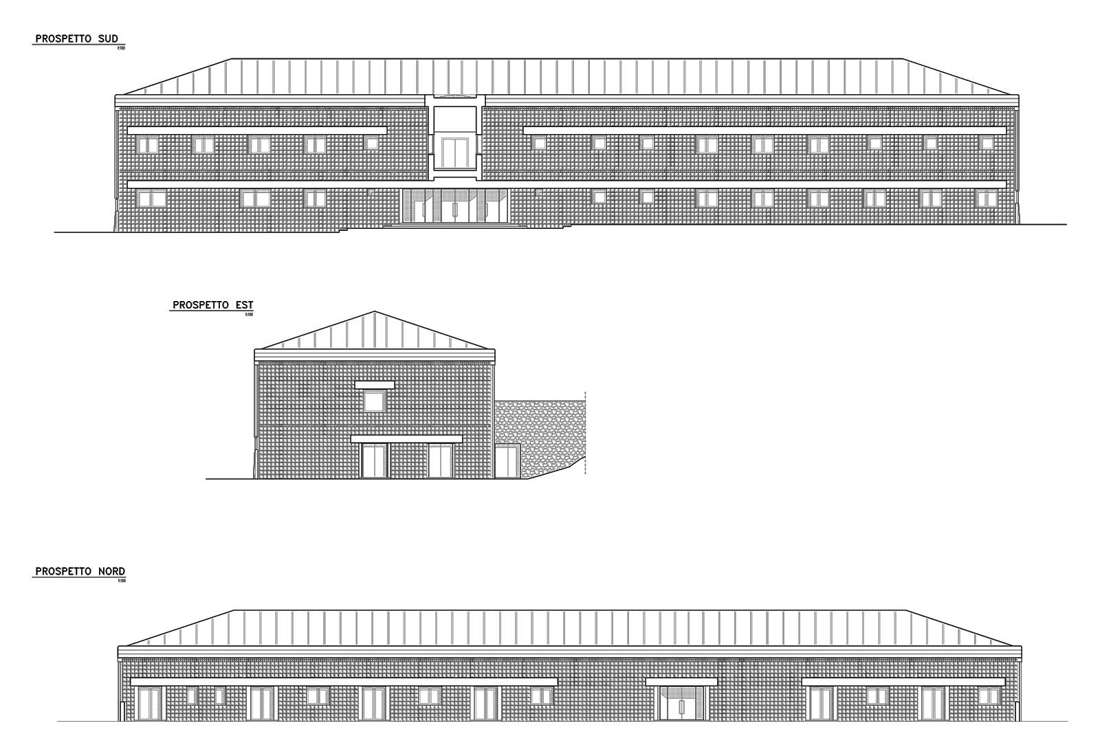 Faculty of Veterinary in Matelica - Elevations building B