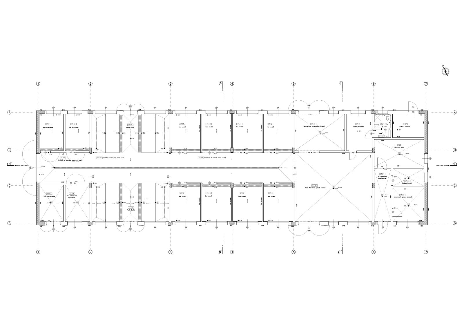 Faculty of Veterinary in Matelica - Ground floor plan building C