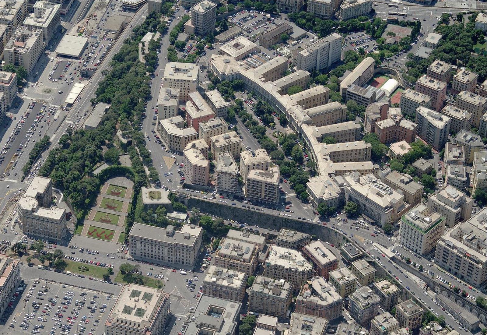 Galliera hospital NEP building - Aerial view