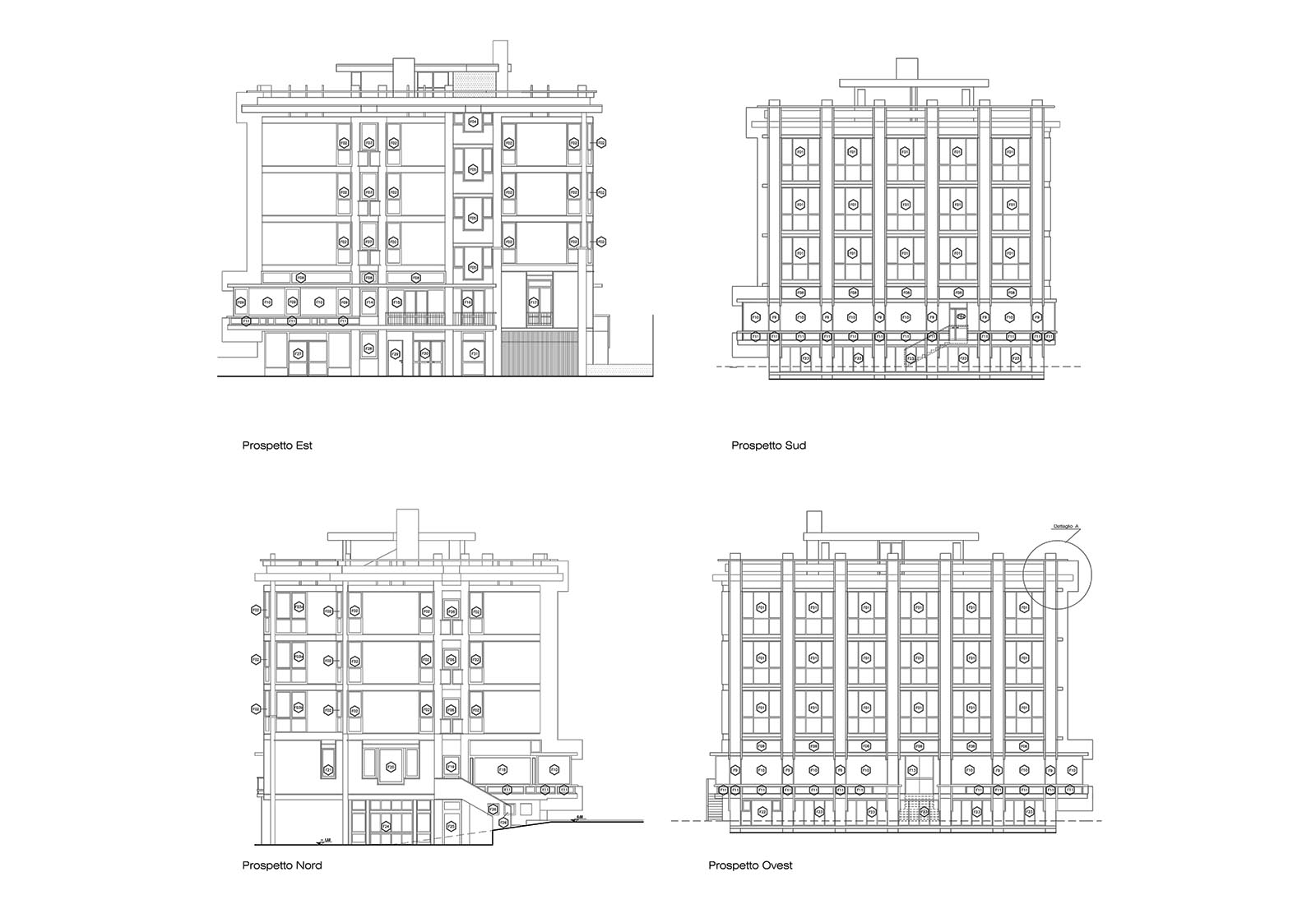 Building 24 Politecnico di Milano - Elevations of windows