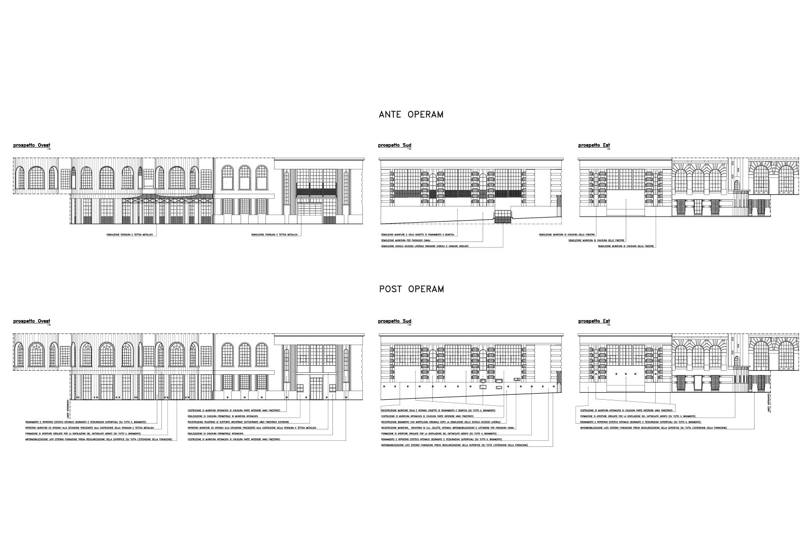 Photonics laboratories Politecnico di Milano - Interventions on the façade