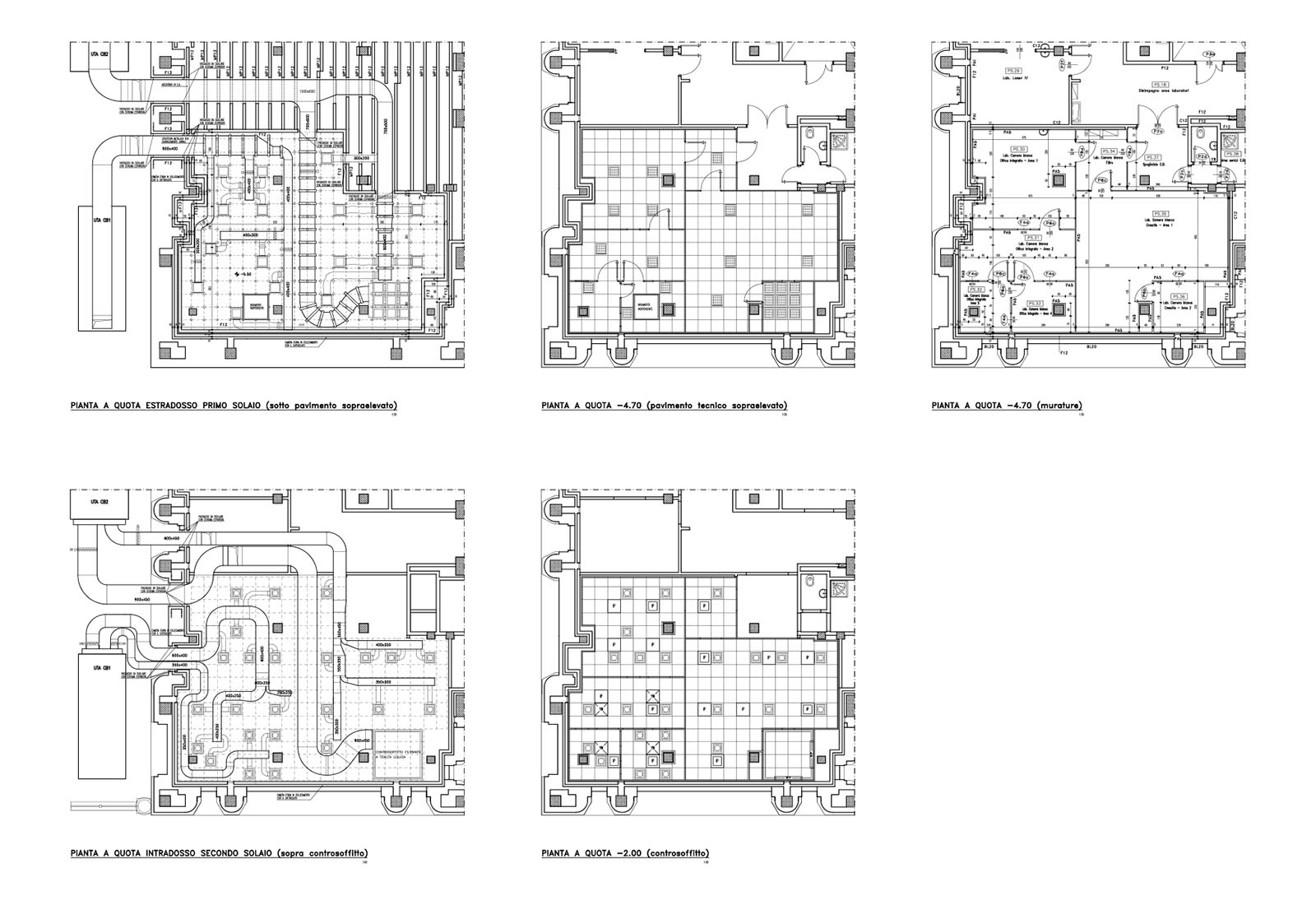 Photonics laboratories Politecnico di Milano - The construction project of the white rooms