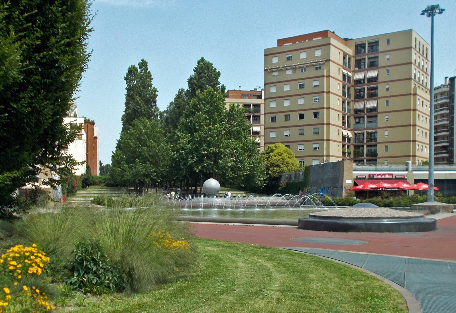 Urbanization works Rubattino area Milan - The square