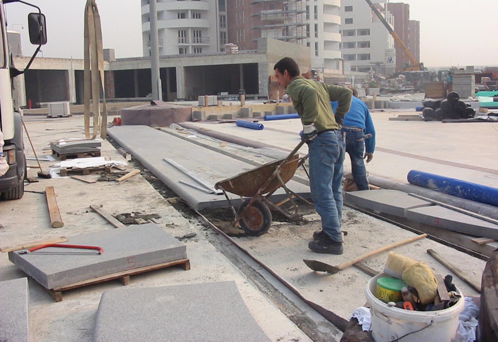 Urbanization works Rubattino area Milan - Building of the square