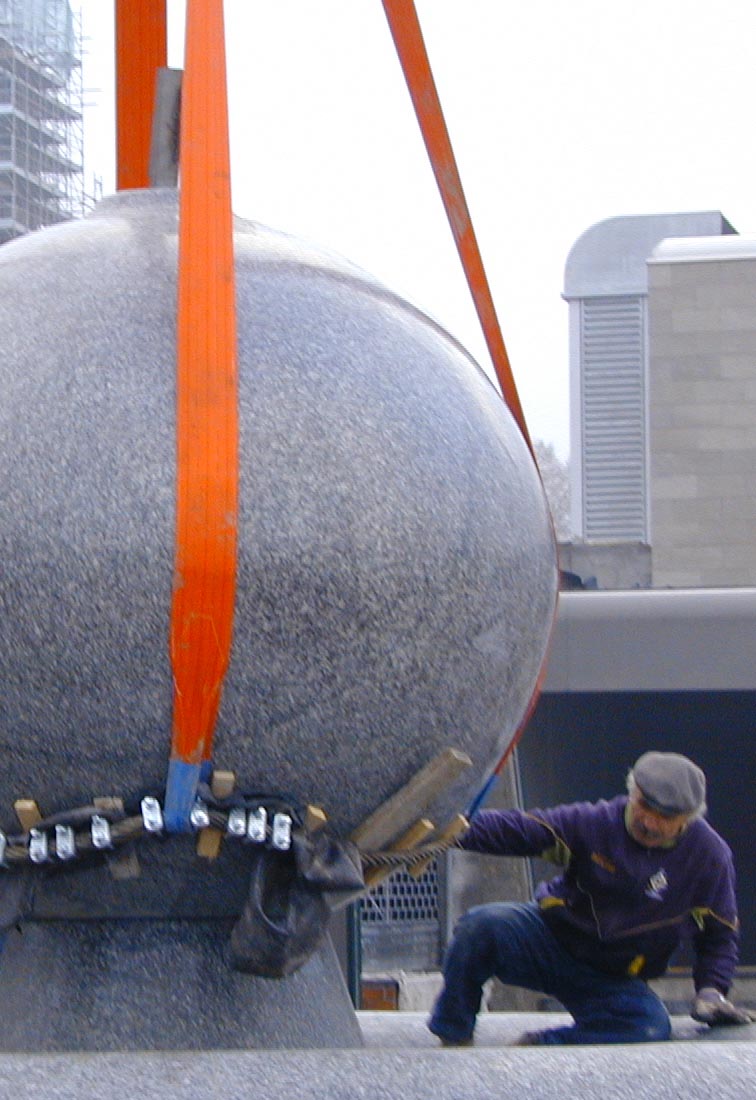 Urbanization works Rubattino area Milan - Assembly of the fountain