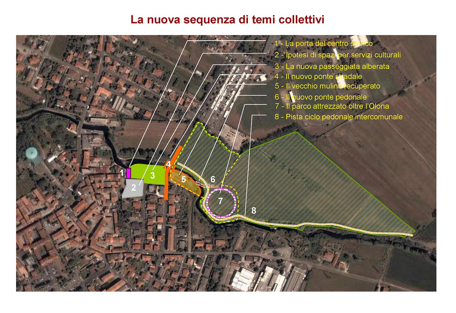 Cascina del Francese area concept in Pogliano Milanese - New sequence of collective themes