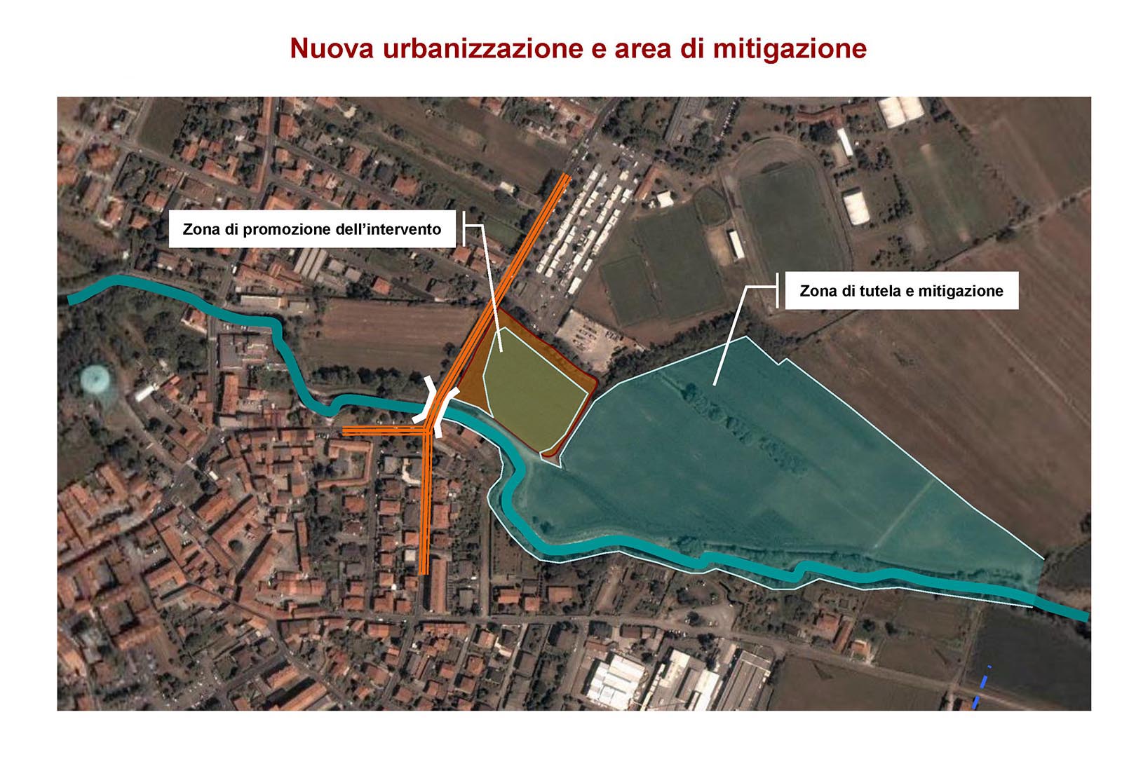 Cascina del Francese area concept in Pogliano Milanese - New urbanization and mitigation areas