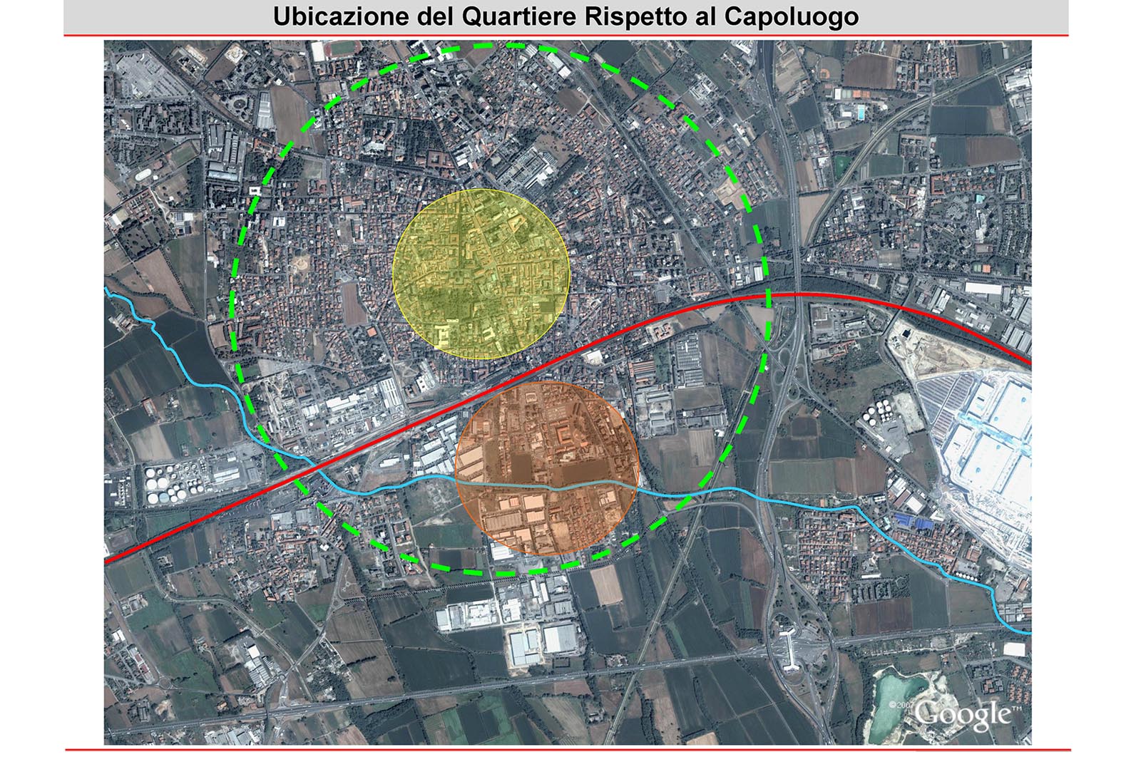 San Martino urban district in Rho - Location of the San Martino urban district