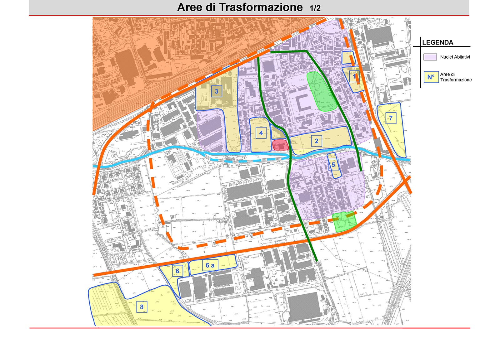 San Martino urban district in Rho - Areas of transformation 1 of 2