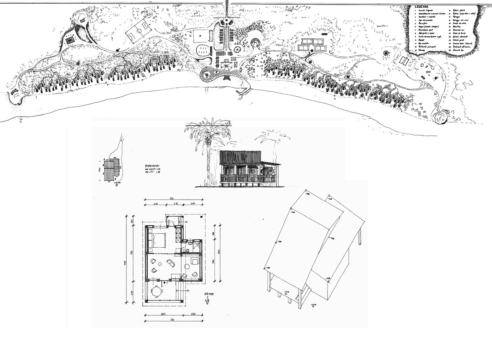 Tourist village at Phu Quoc in Vietnam - Plan of the village