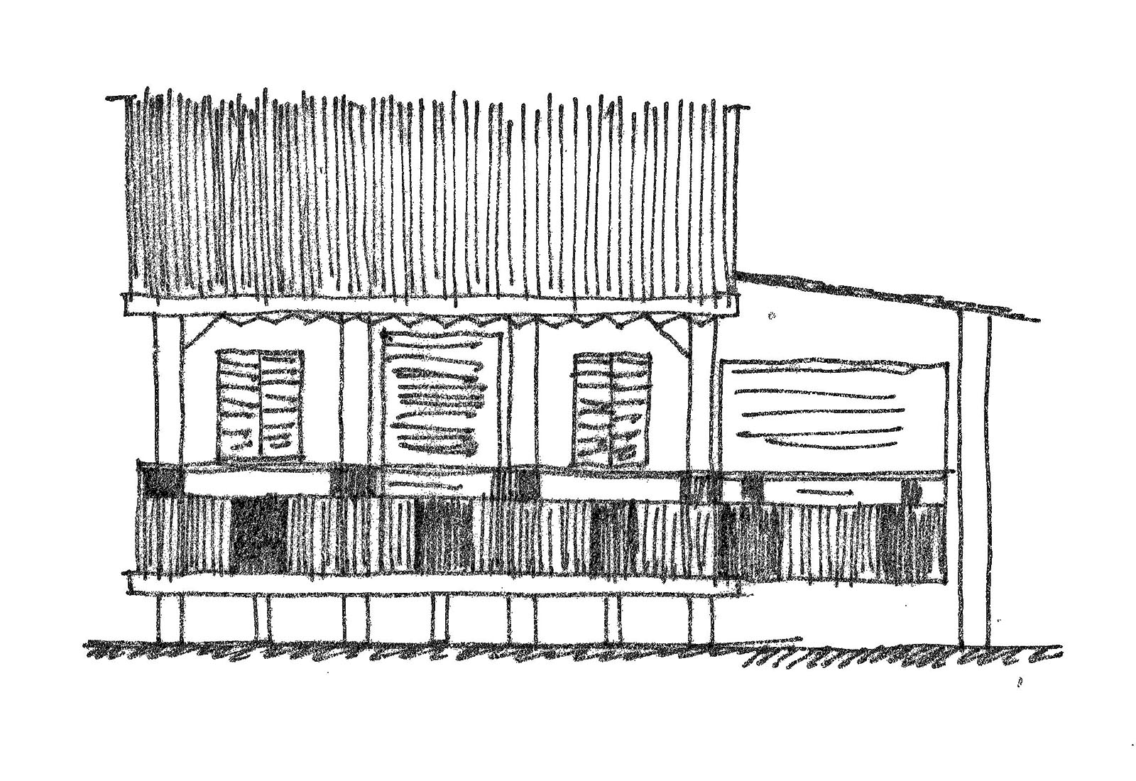 Tourist village at Phu Quoc in Vietnam - Study of elevations