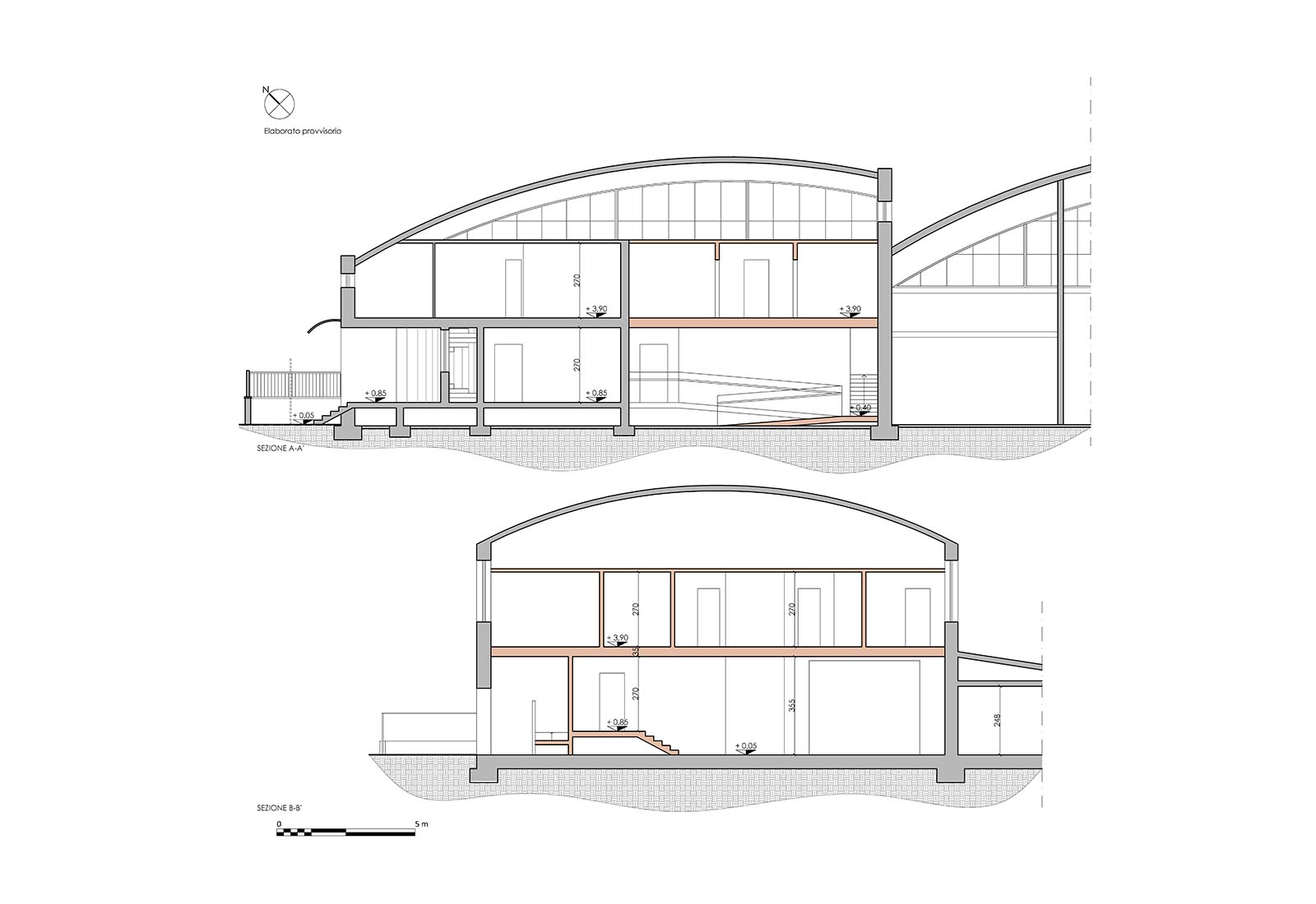 Casa del commiato a Rho - Sezioni