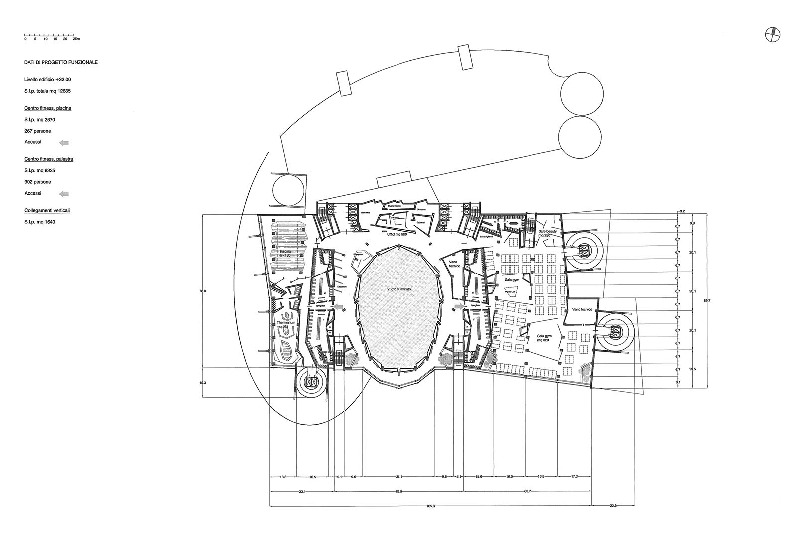 Leisure center in Rho - Fifth floor plan