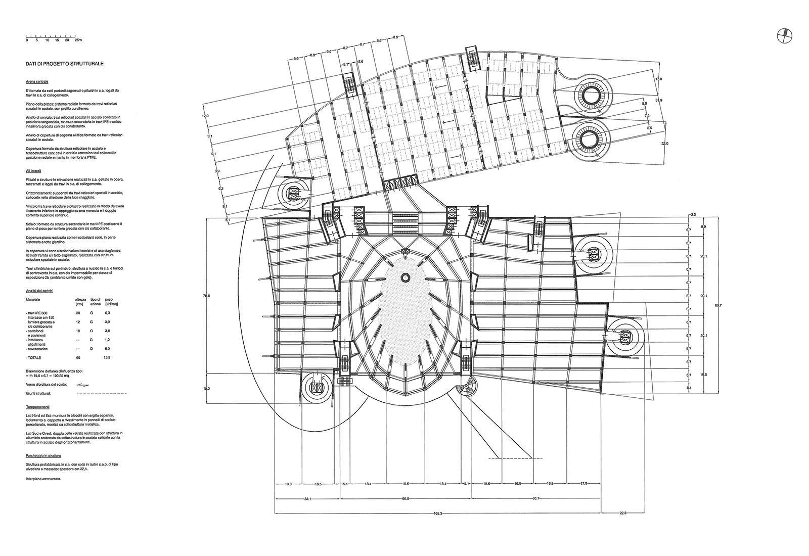 Leisure center in Rho - Structures of the typical plan