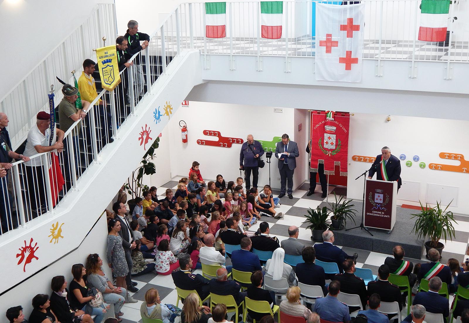 Primary school in Gravedona - The inauguration of the school